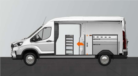 WORK6 Bilinredning till Maxus e-Deliver9 L3