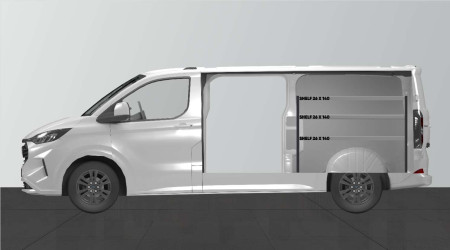  SHORT26 Autokaluste autoon Ford Custom & VW Transporter L2