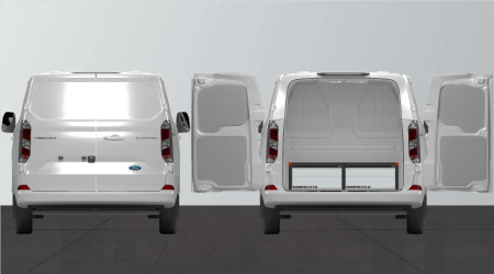 Dubbelgolv H:342mm 4-lådor till Ford Custom & VW Transporter L2.