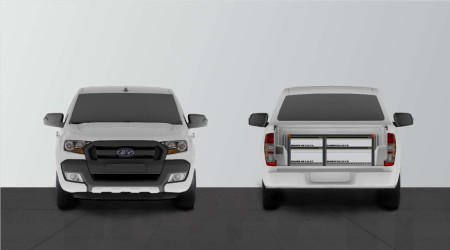 Dubbelgolv Ranger & Amarok NO TRIM 4-lådor H:430mm 