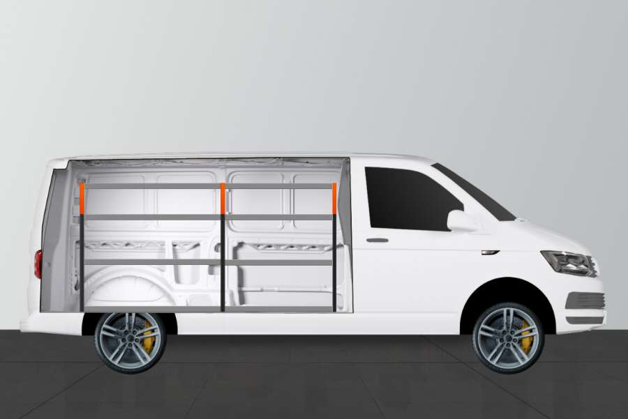 V-ENKEL Kalustesarja autoon VW Transporter L2 | Work System