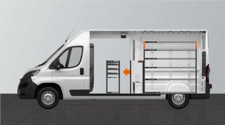 H-SDH4-420 Kalustesarja autoihin Proace Max, Boxer, Ducato ja Jumper L3H2.