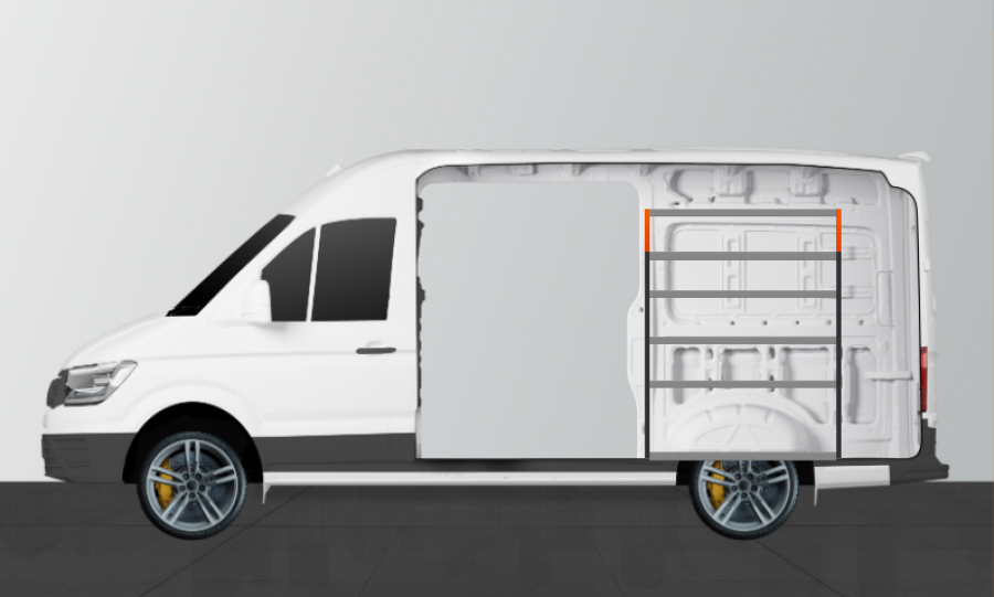 H-ENKEL Kalustesarja autoon Mercedes Sprinter Standard | Work System