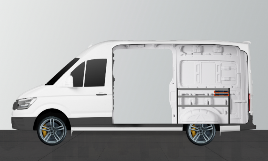 H-SS2 Kalustesarja autoon Mercedes Sprinter Standard | Work System