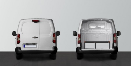 Dubbelgolv H:342mm 3-lådor till Berlingo, Combo, Doblo Partner & Proace City L1 med standardvägg