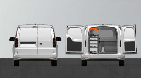 LB5 Autokaluste autoon VW Caddy Cargo & Ford Connect L2