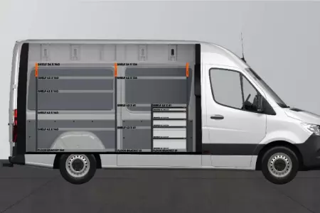V-PRO Bilinredning till Mercedes Sprinter Standard L2H2