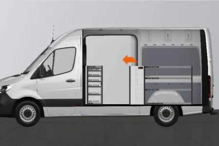 H-SDH4-AB Bilinredning till Mercedes Sprinter Standard L2H2.