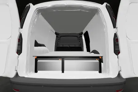 Dubbelgolv H:290mm 3-lådor till VW Caddy Cargo & Ford Connect L2 med standardvägg
