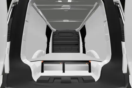 Kaksoislattia K:202 mm, 4 laatikkoa, KIA PV5 Standard comfort-seinä